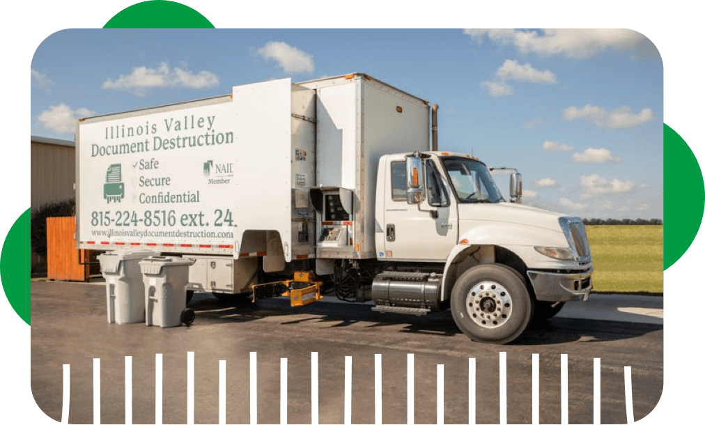NAID-certified mobile shredding truck in Peru IL